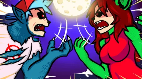 Boyfriend Werewolves - GF Love BF -fnf animation