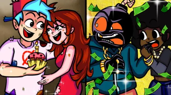 Rich Vs Poor Couple - Boyfriend VS Whitty FNF Animation