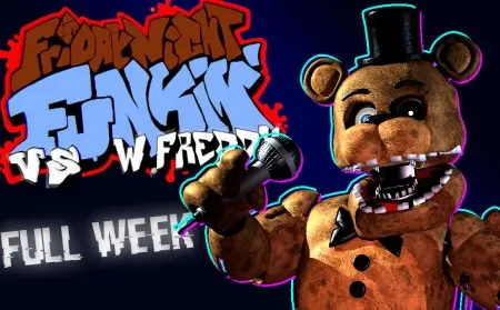 Whitered Feddy FNF MOD