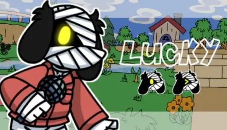 Lucky from animal crossing