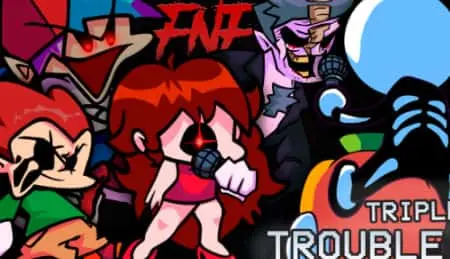 triple trouble but fnf cast