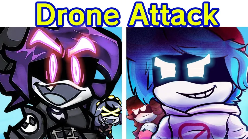 Friday Night Funkin' Murder Drones | FNF Web Attack VS Uzi