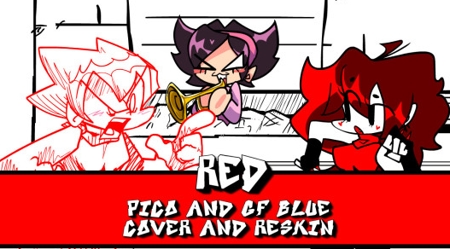 Red Pico and GF Blue Cover and Reskin